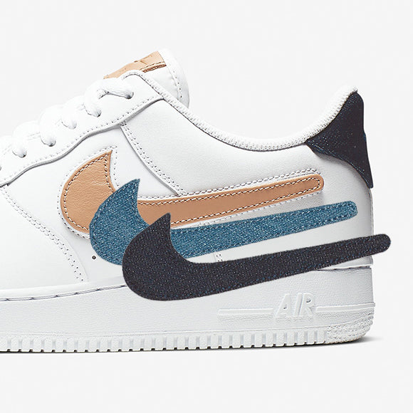 air force 1 with replaceable swoosh