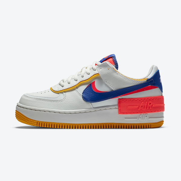 red white blue and yellow air force ones