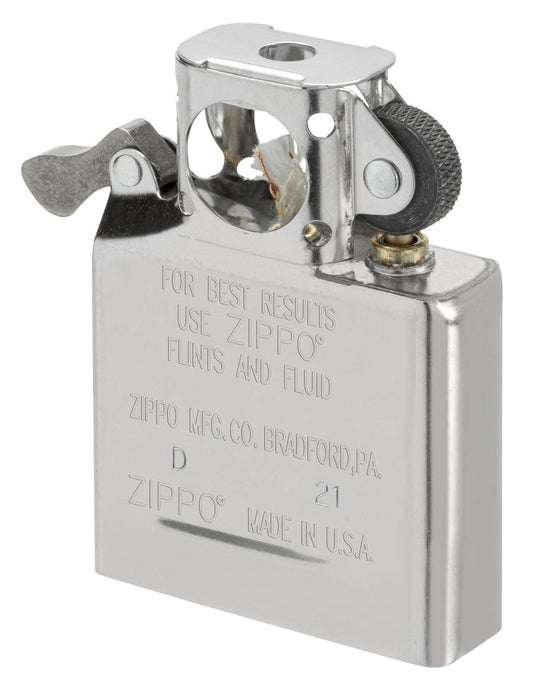 Zippo Pipe Lighter + Pipe Insert, Brushed Chrome Finish Genuine
