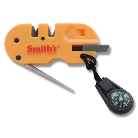 Smith's Abrasives Pack Pal Knife Sharpener + Fire Starter + Whistle #5 –  Benhalex