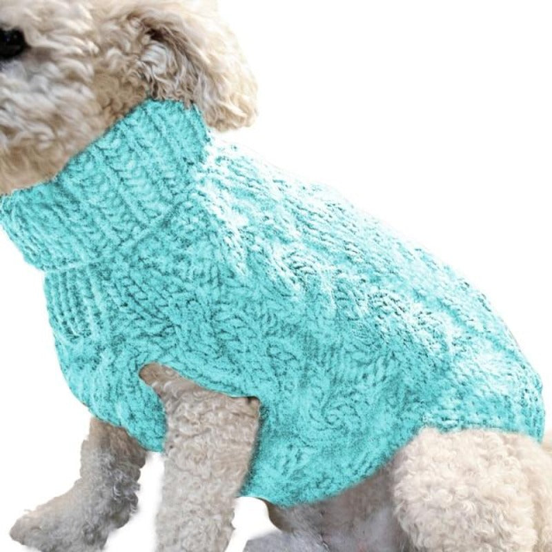 Preppy V-neck Striped Dog Sweater Pullover