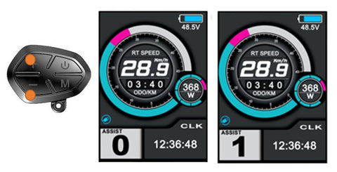 3SCORE 3 wheels ebike PAS display control