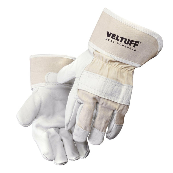 Tucker Safety FlexTech White Knit Work Gloves with Grey Nitrile Palm - Extra Large