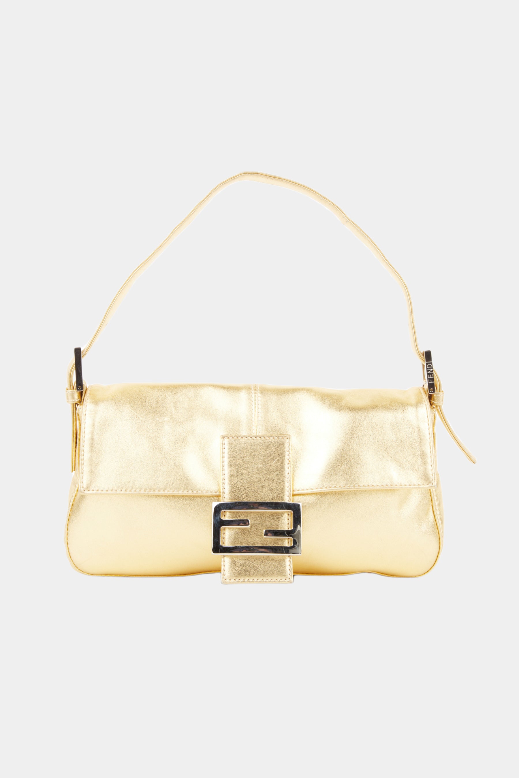 Fendi Pre-owned Zucca Midi Baguette Bag - White