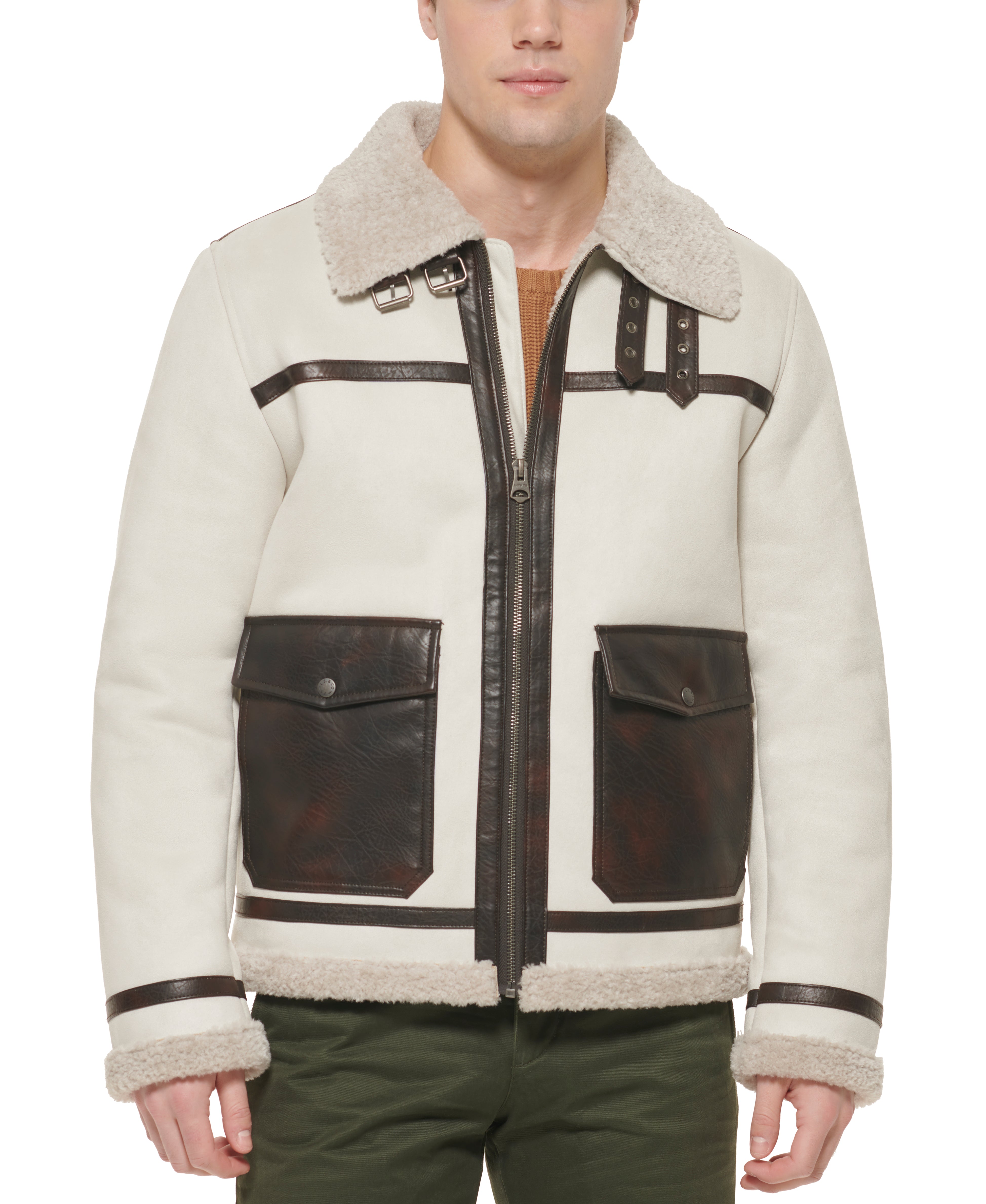 Levi's Faux Shearling Shortie Rancher Jacket In Tundra | ModeSens