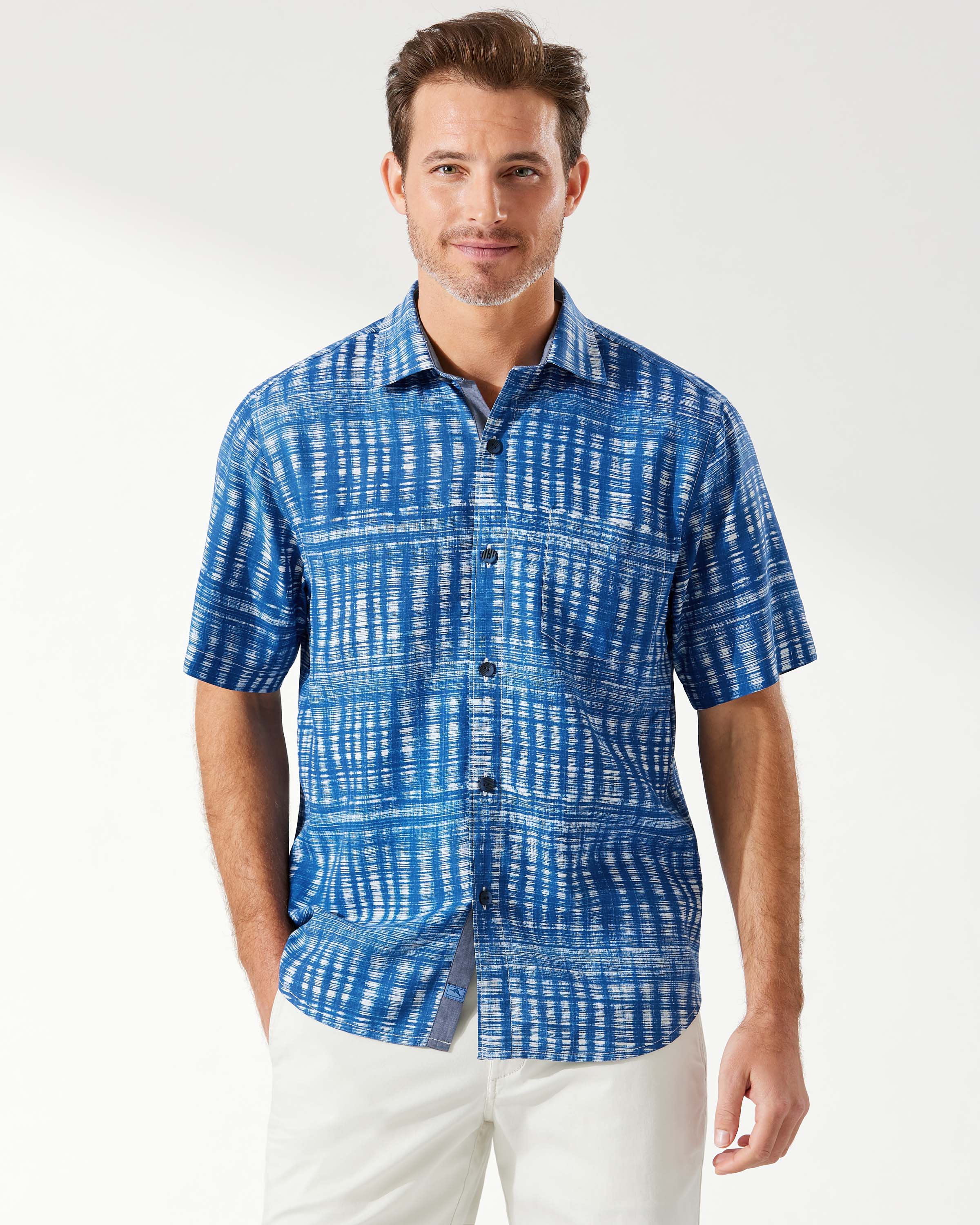 Bali Border Silk Camp Shirt