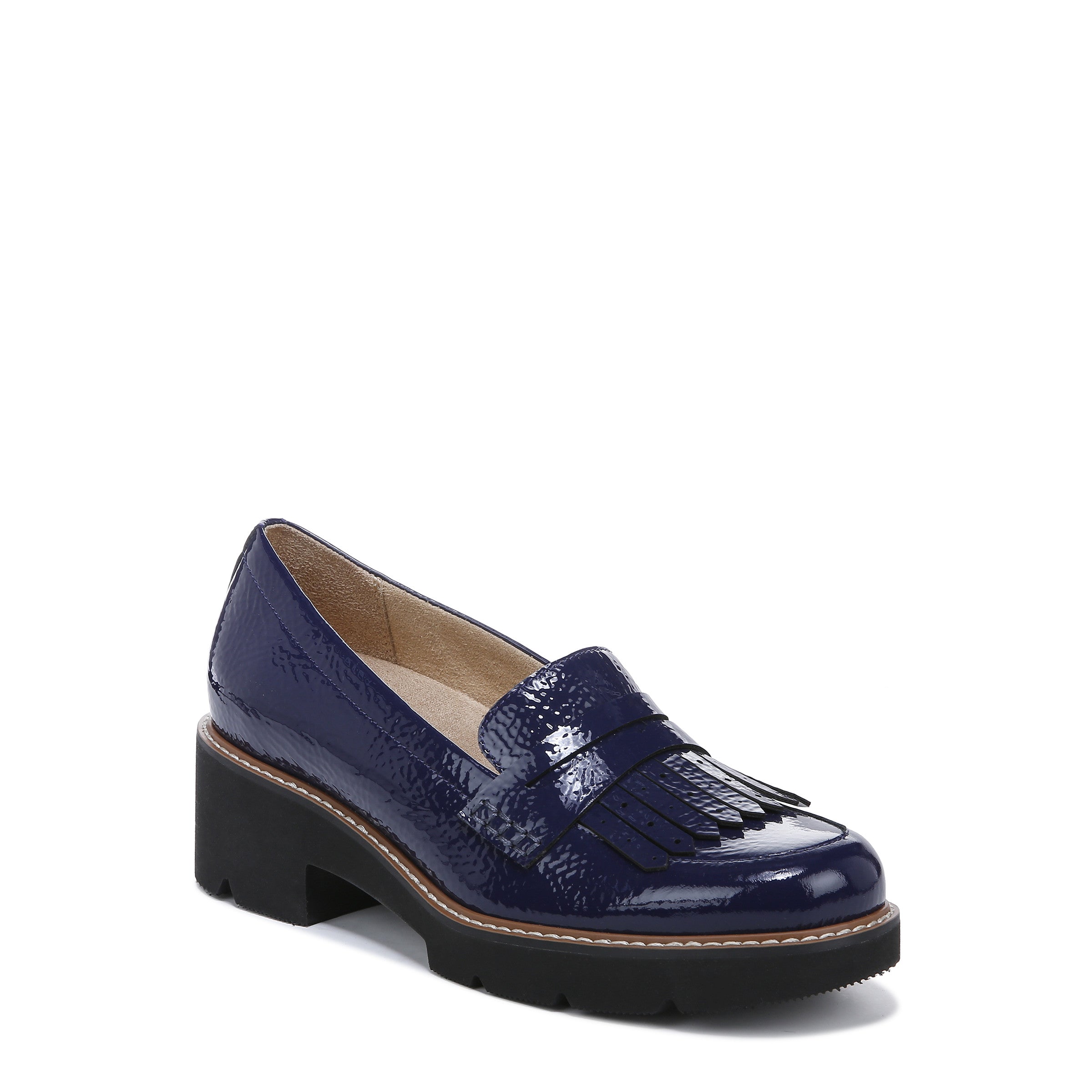 Naturalizer Darcy Flat In Haven Blue Patent Leather