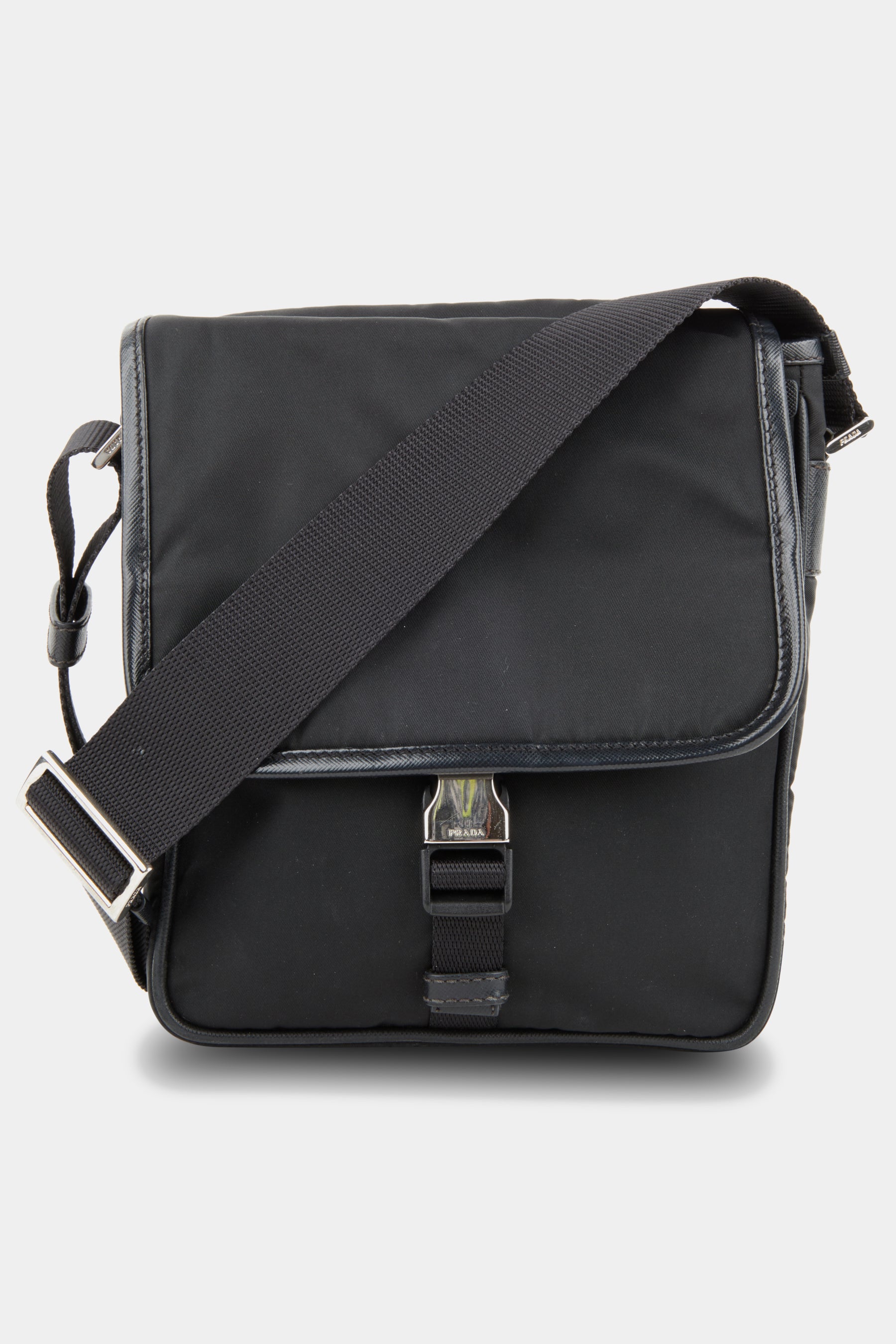 Prada Black Re-Nylon and Saffiano Leather Brique Crossbody Bag Prada | The  Luxury Closet