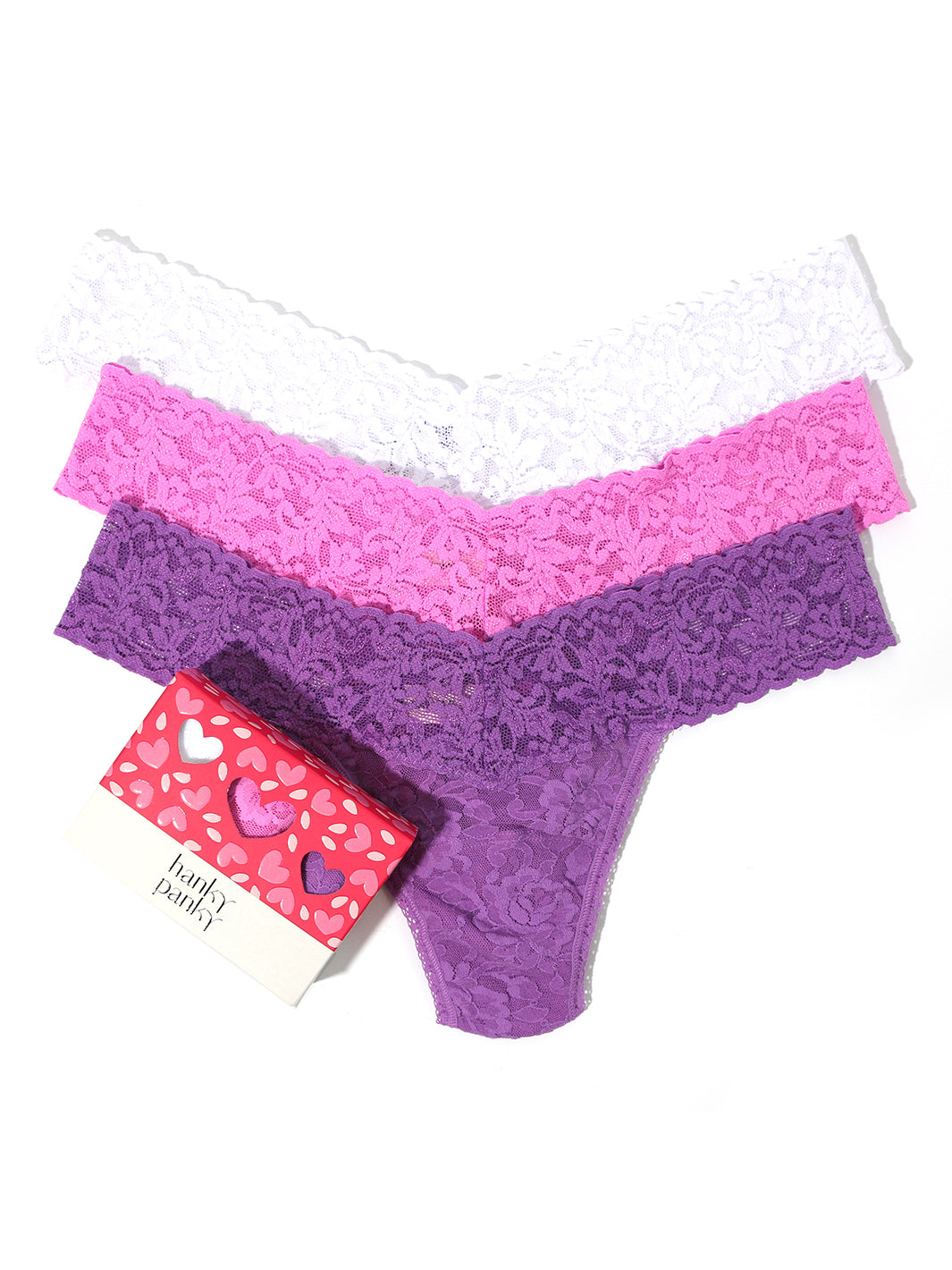 Hanky Panky 3-Pack Play High-Rise Thong