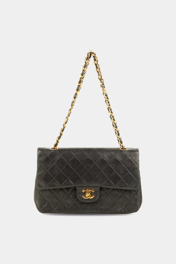 Chanel Classic Medium Double Flap Shoulder Bag Black