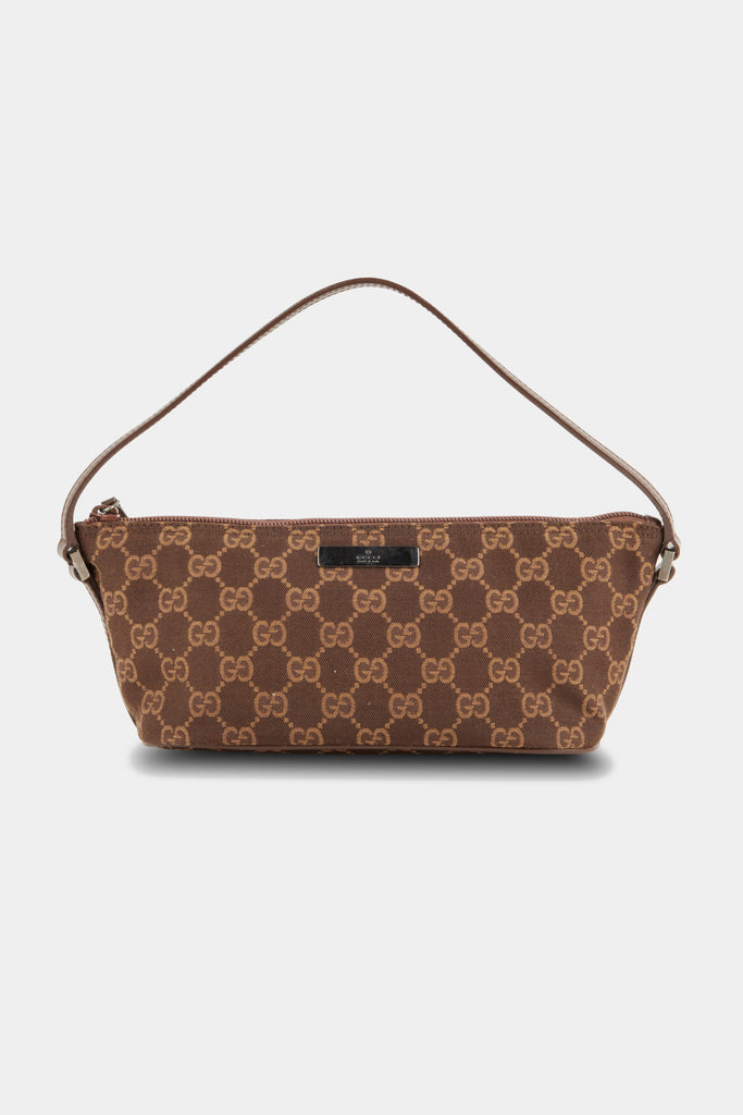 Gucci Brown GG Canvas Boat Pochette Beige Cloth Cloth ref.692659 - Joli  Closet