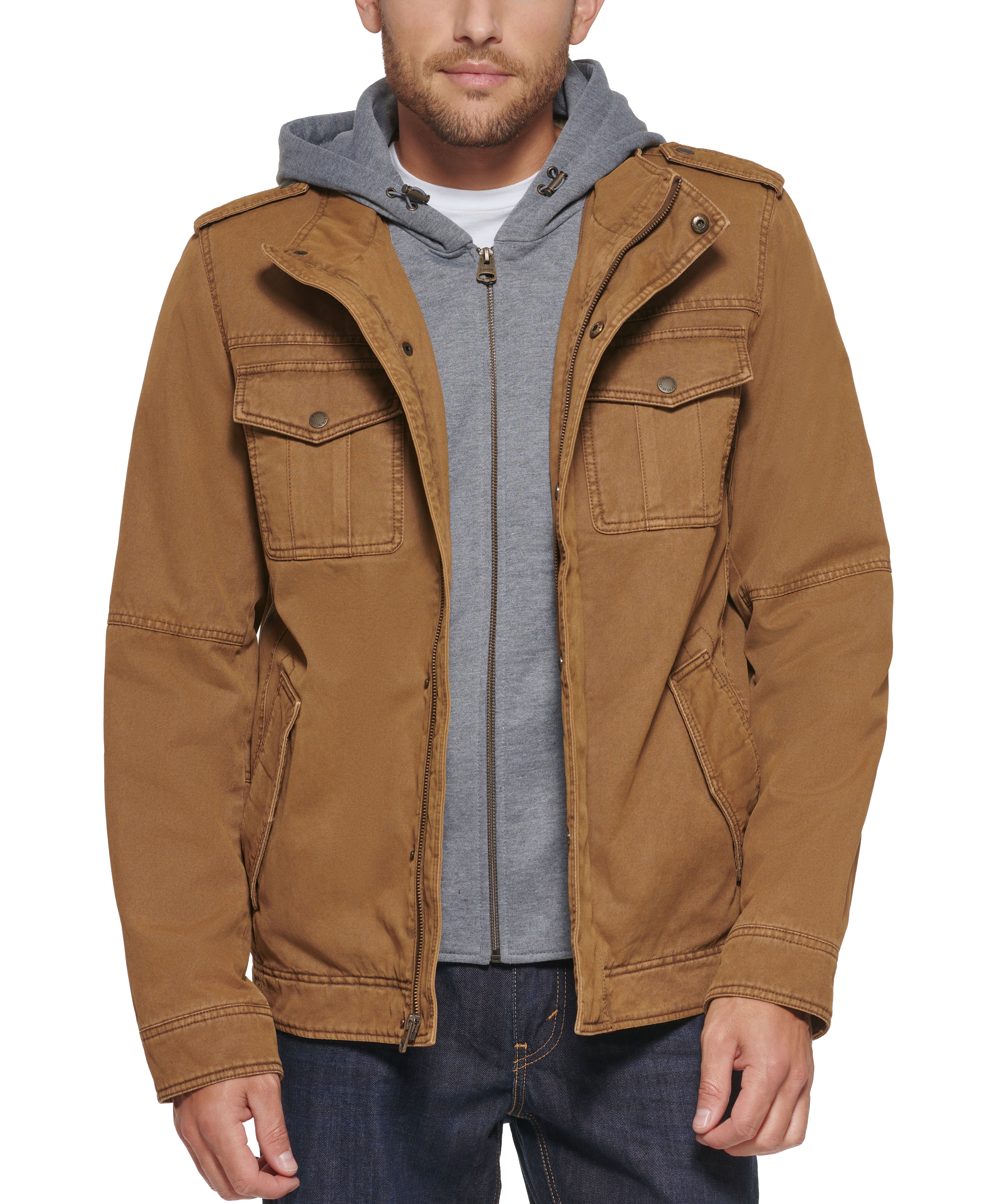 Levi's Men's Sherpa Lined Utility Jacket in Worker Brown | Smart Closet