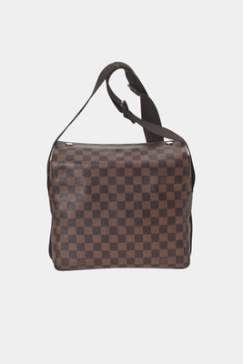 LOUIS VUITTON DAMIER EBENE NAVIGLIO SHOULDER/MESSENGER BAG, with