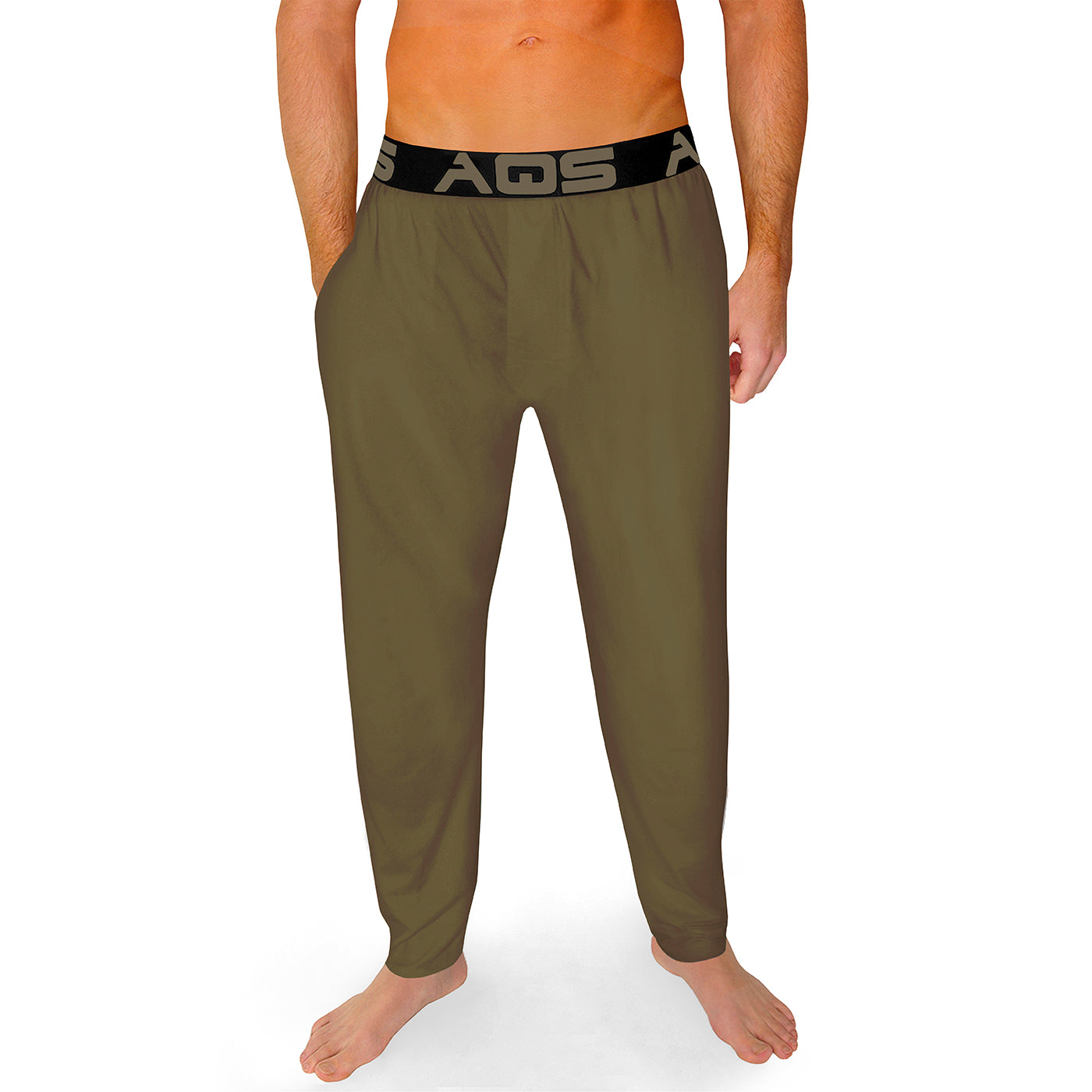Aqs Super Soft Lounge Pants In Olive Green