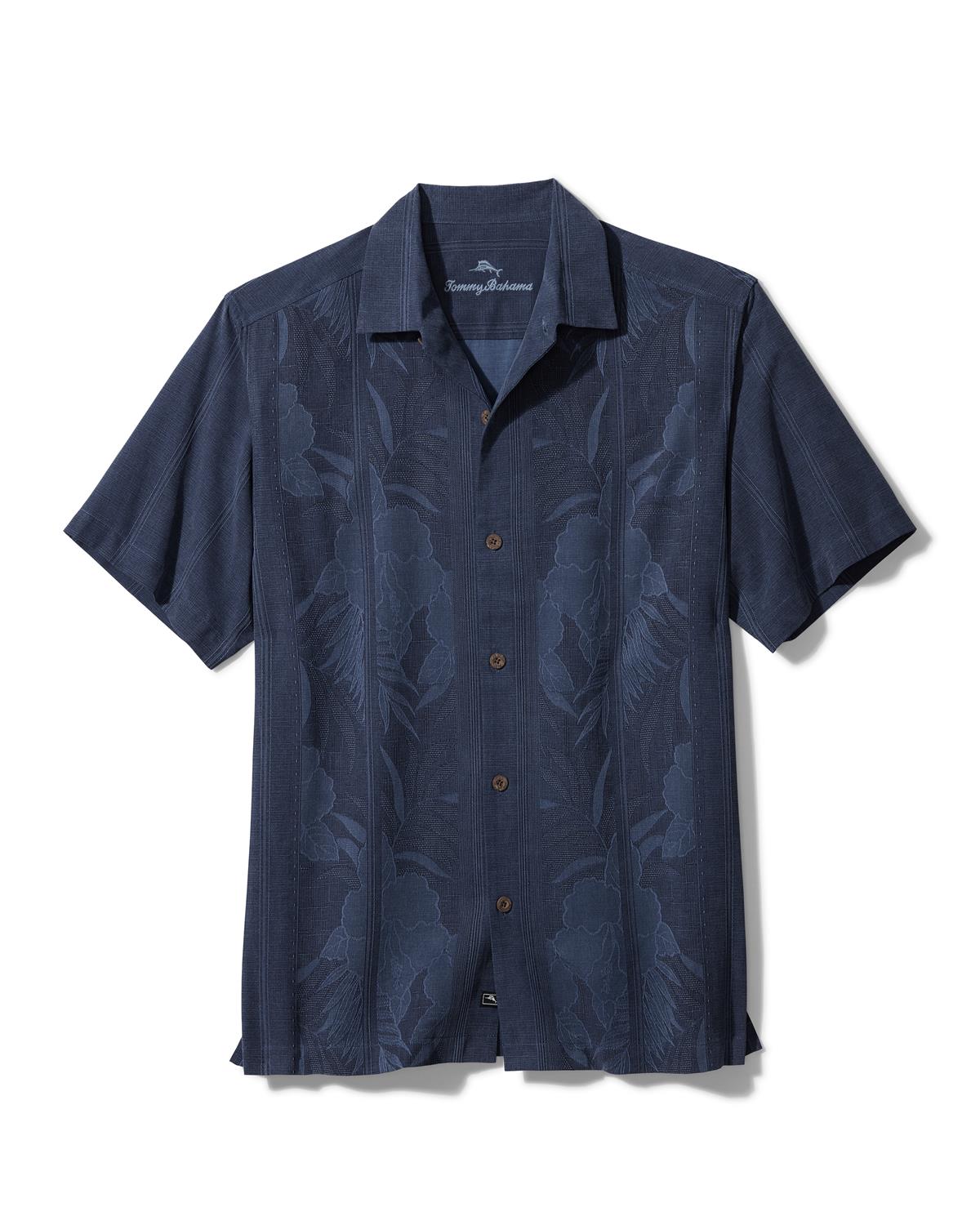 Atlanta Braves Tommy Bahama Bahama Coast Luminescent Fronds IslandZone  Button-Up Camp Shirt - Blue