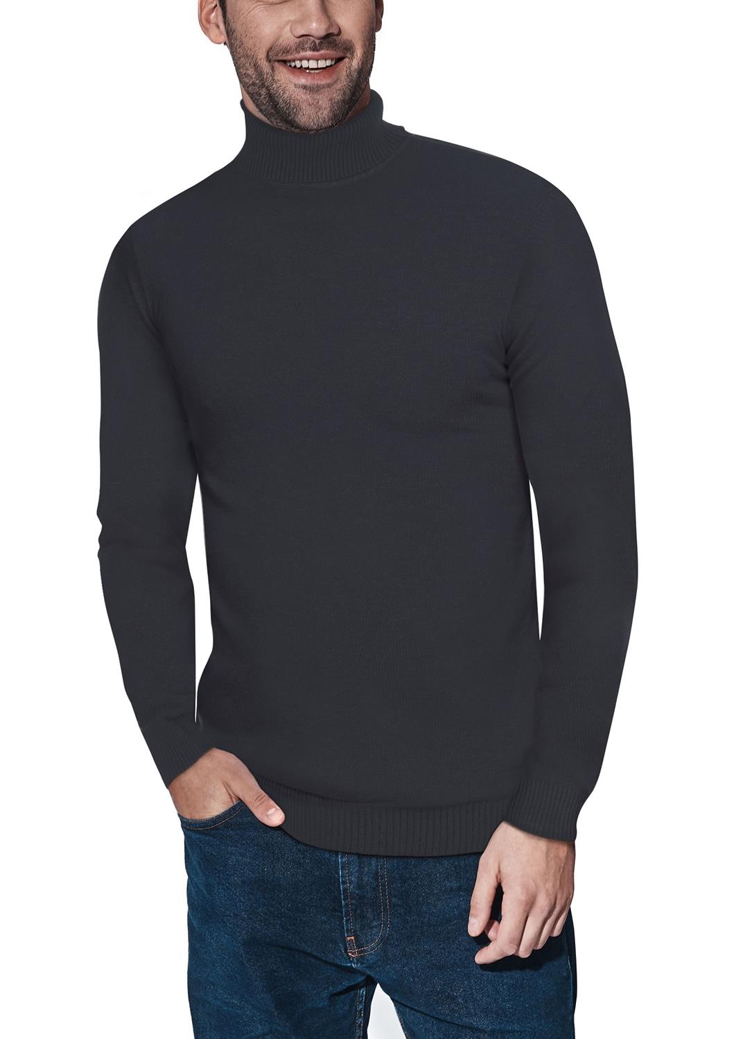 X-ray Turtleneck Sweater In Heather Charcoal