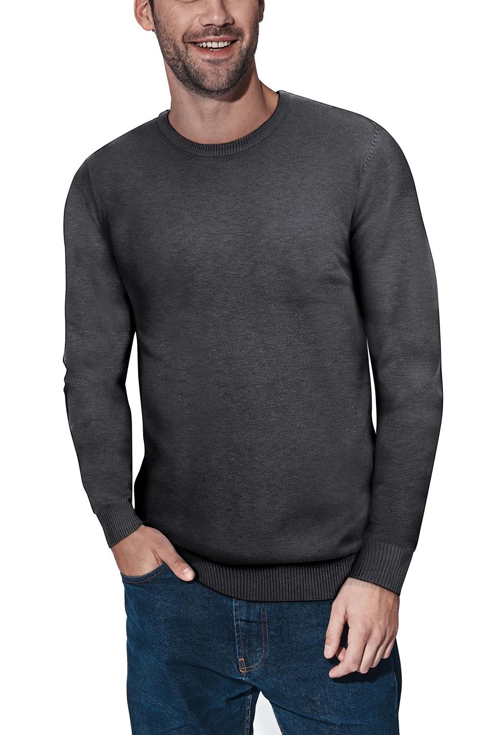 X-ray Crewneck Sweater In Heather Charcoal