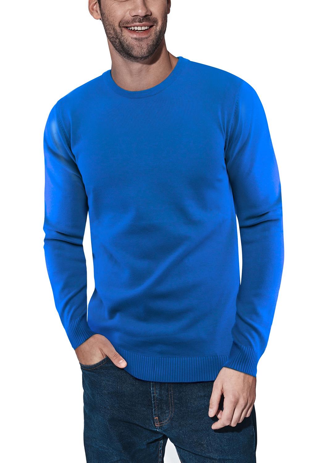 X-ray Crewneck Sweater In Royal Blue