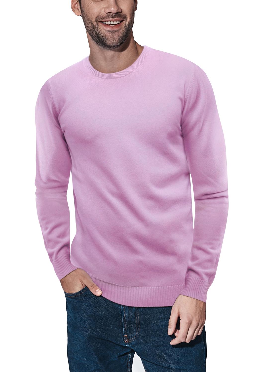 X-ray Crewneck Sweater In Pale Pink