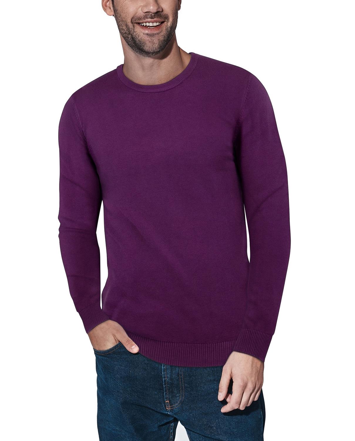 X-ray Crewneck Sweater In Eggplant