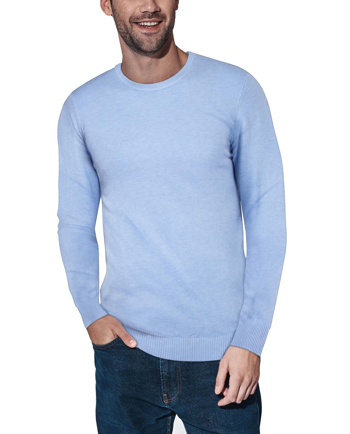 X-ray Crewneck Sweater In Pastel Blue