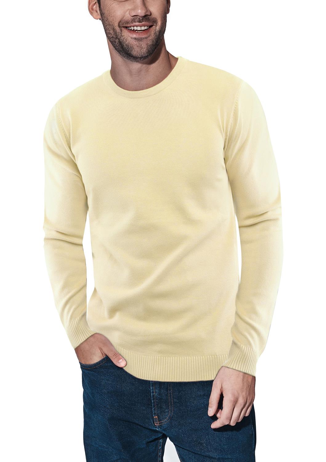 X-ray Crewneck Sweater In Banana Yellow