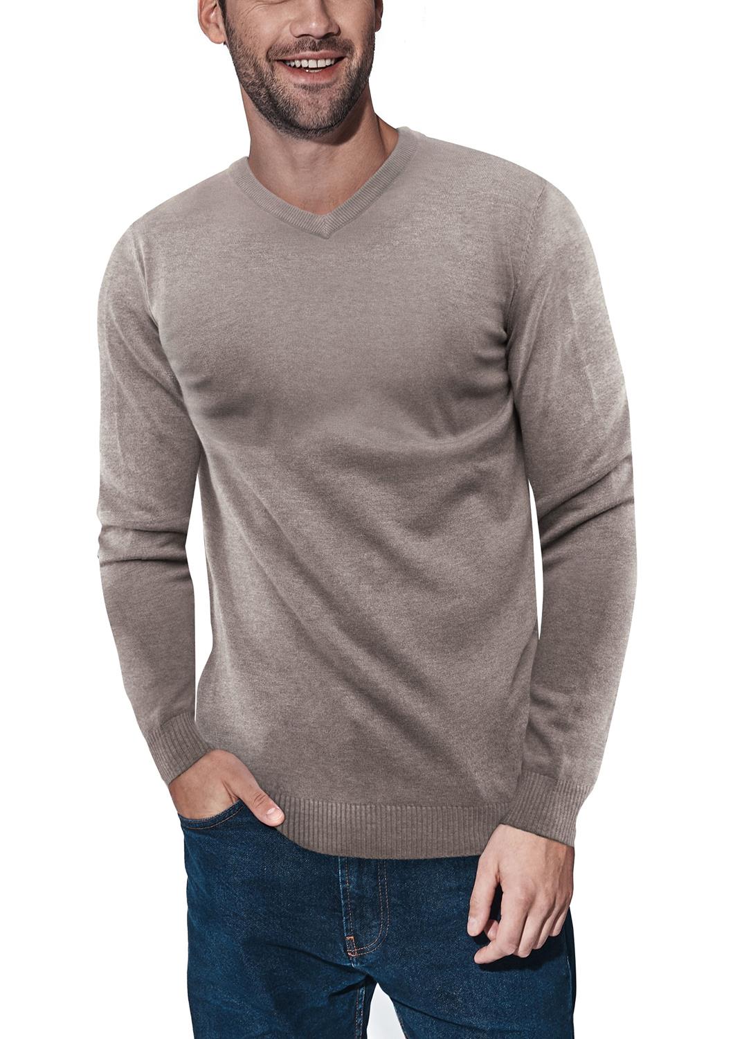 X-ray V-neck Sweater In Concrete