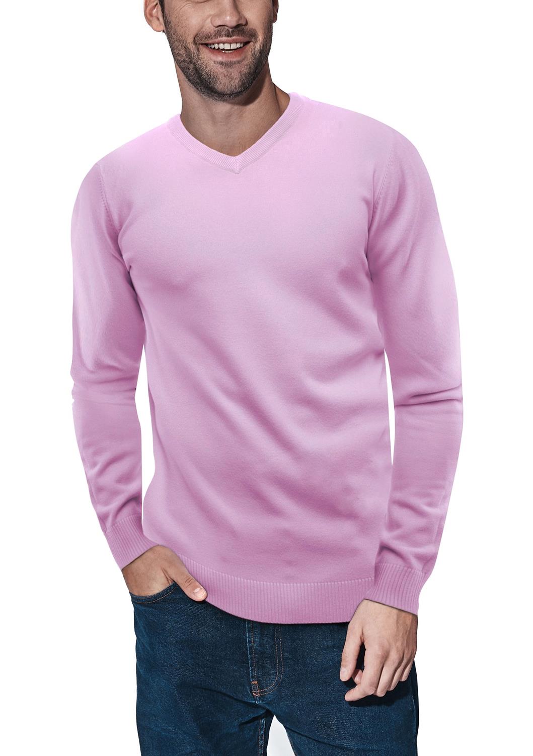 X-ray V-neck Sweater In Pale Pink