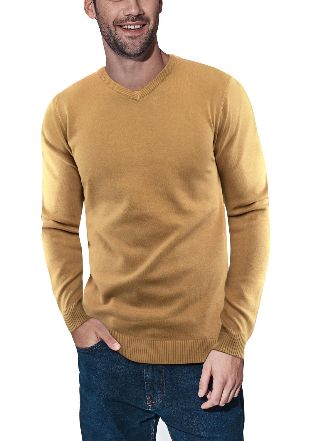 X-ray V-neck Sweater In Copper