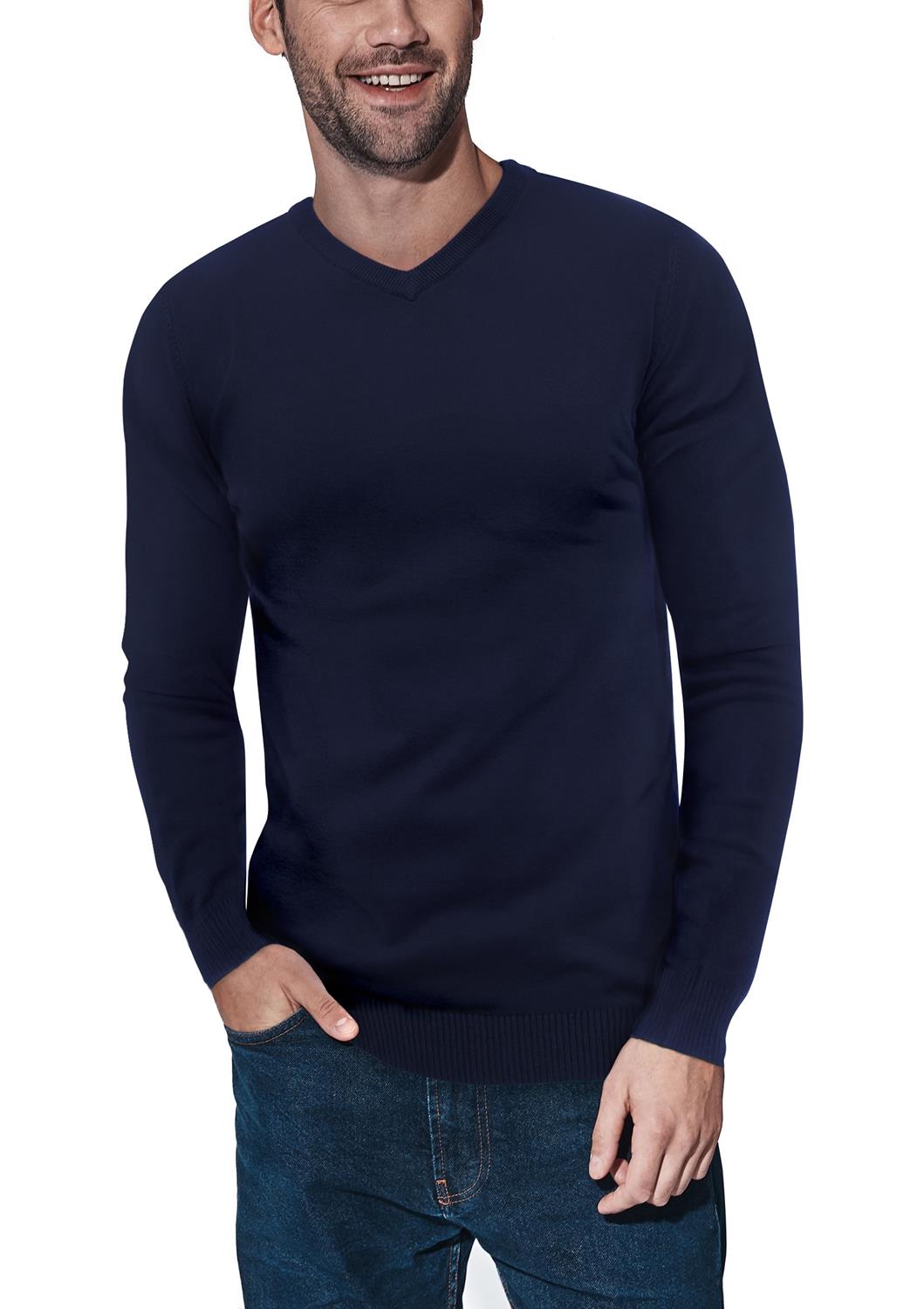 X-ray V-neck Sweater In Navy