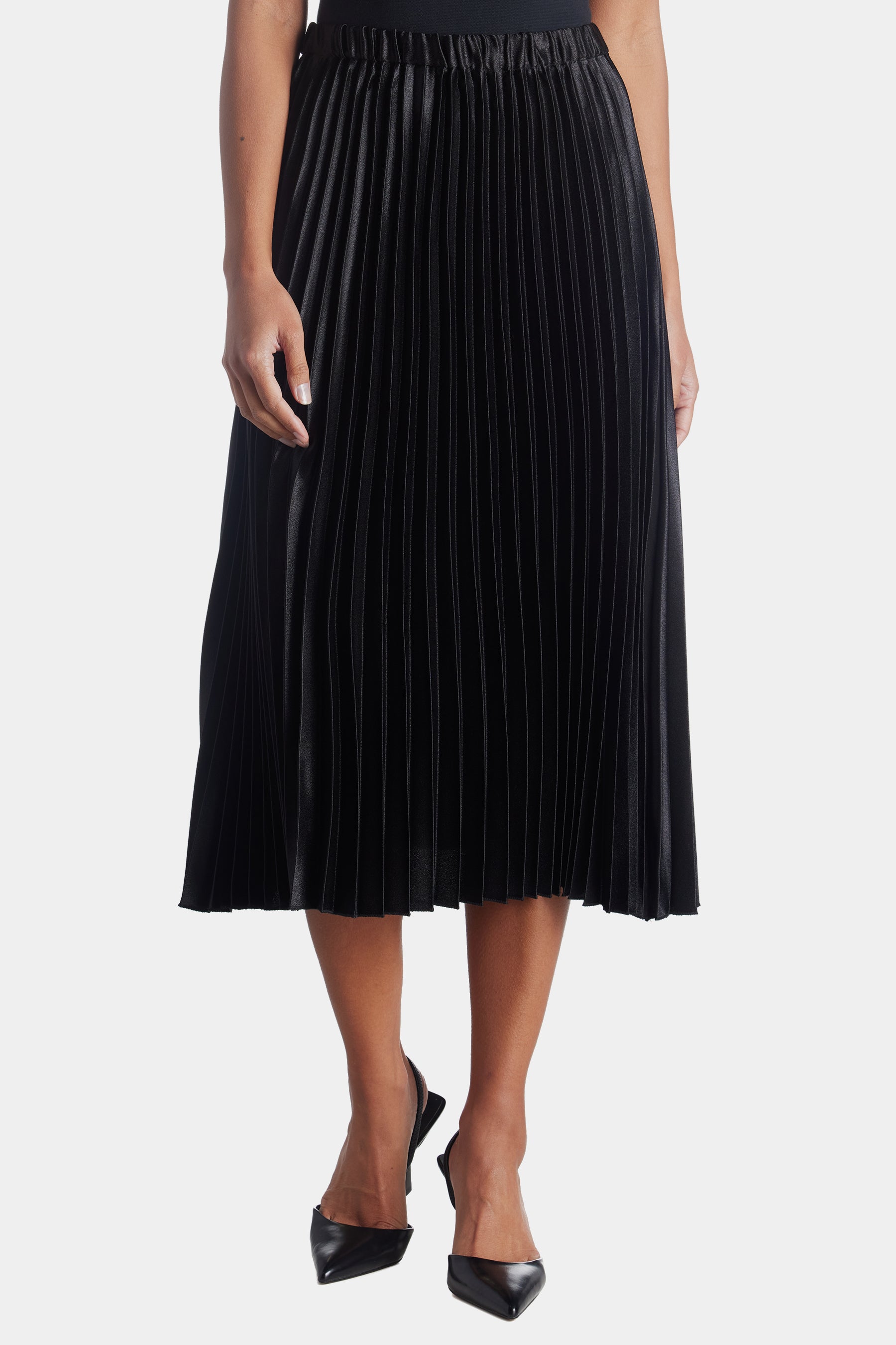 Pull On Pleated Midi Skirt – Lord & Taylor