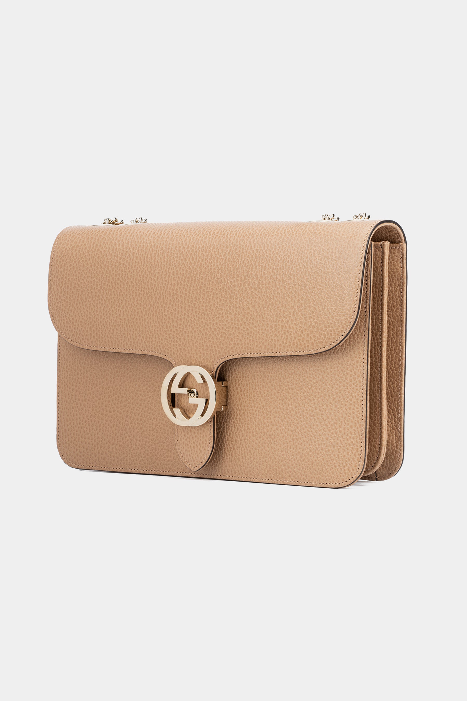 Gucci Interlocking G Shoulder Bag - Neutrals Shoulder Bags