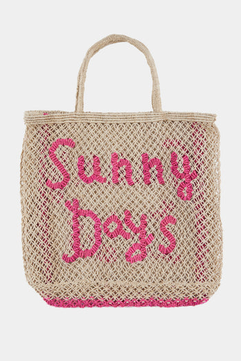 The Jacksons Large Bonjour Tote Bag in Natural