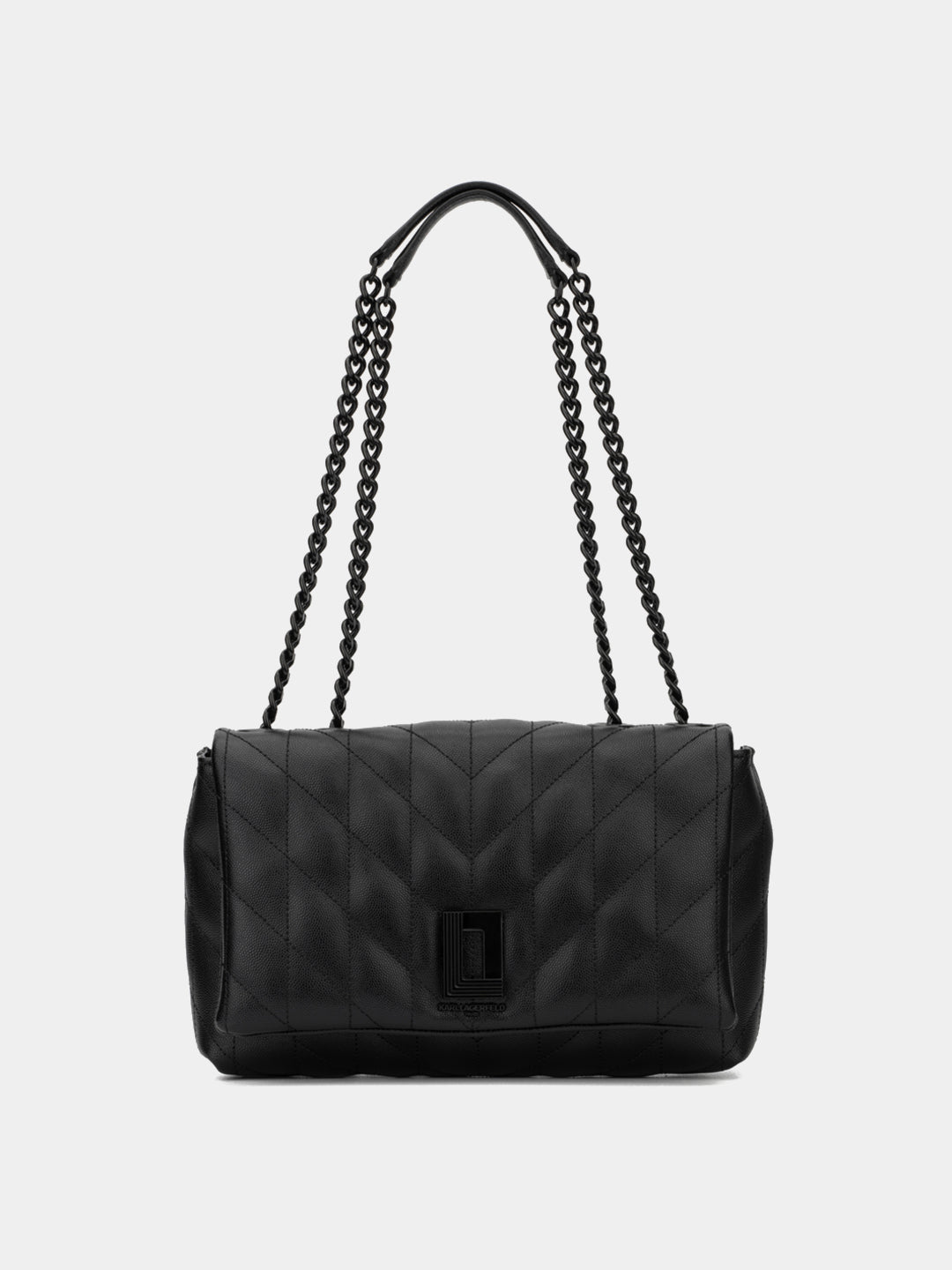 KARL LAGERFELD PARIS Quilted Lafayette Medium Leather Shoulder