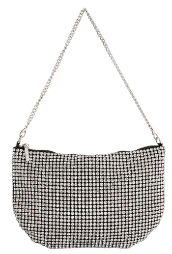 Steve Madden Kaya Crystal Slouchy Hobo Bag