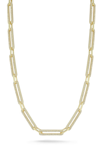 SF Fine 14K Paperclip Necklace in Gold | Lord & Taylor