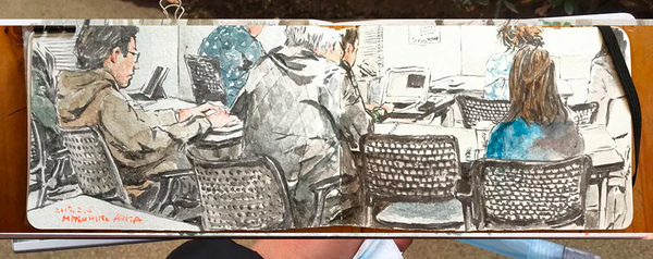 Mitsuhiro Arita : Sketching with watercolor in daily life