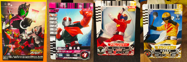 Card design for “DICE-O“ “GANBARIDE“ (BANDAI) from “SENTAI TV series” well known as “Power Ranger” in western countries based on the characters from the TV series “KAMEN-RIDER”(Masked rider)