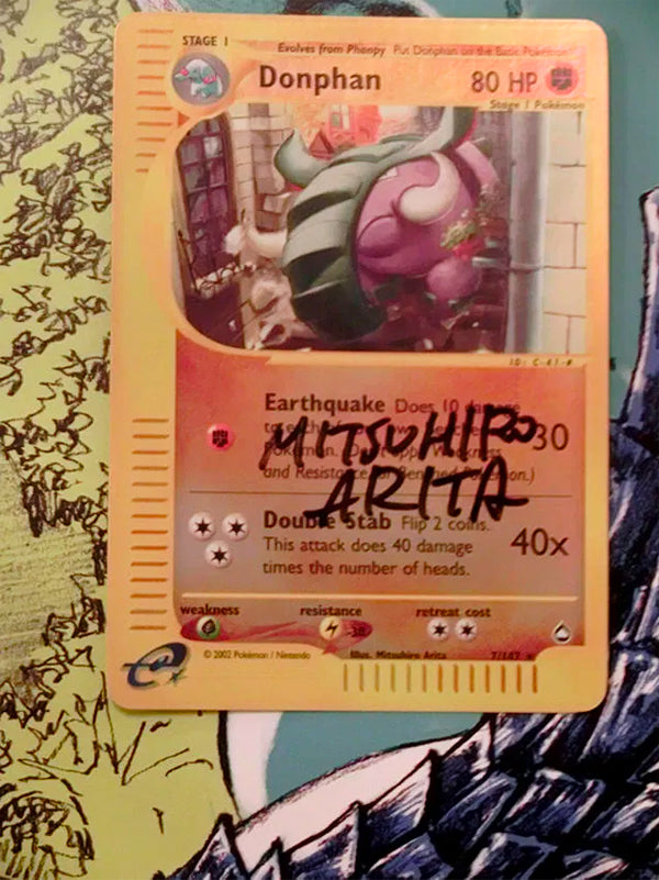 Signature on Pokemon TCG by Mitsuhiro Arita  Special guest as the official signing event at Comic Con