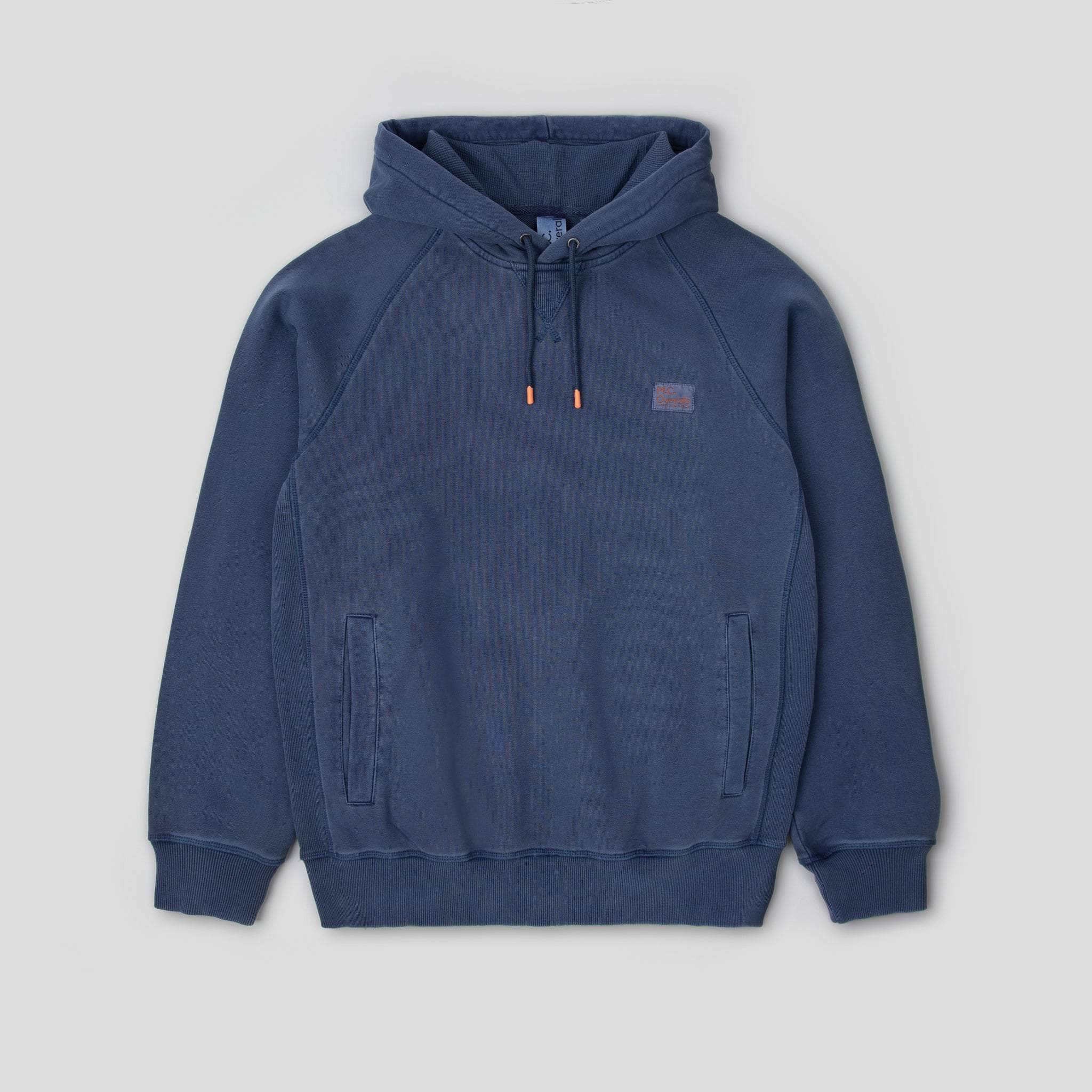 Relaxed Cotton Hoodie Indigo