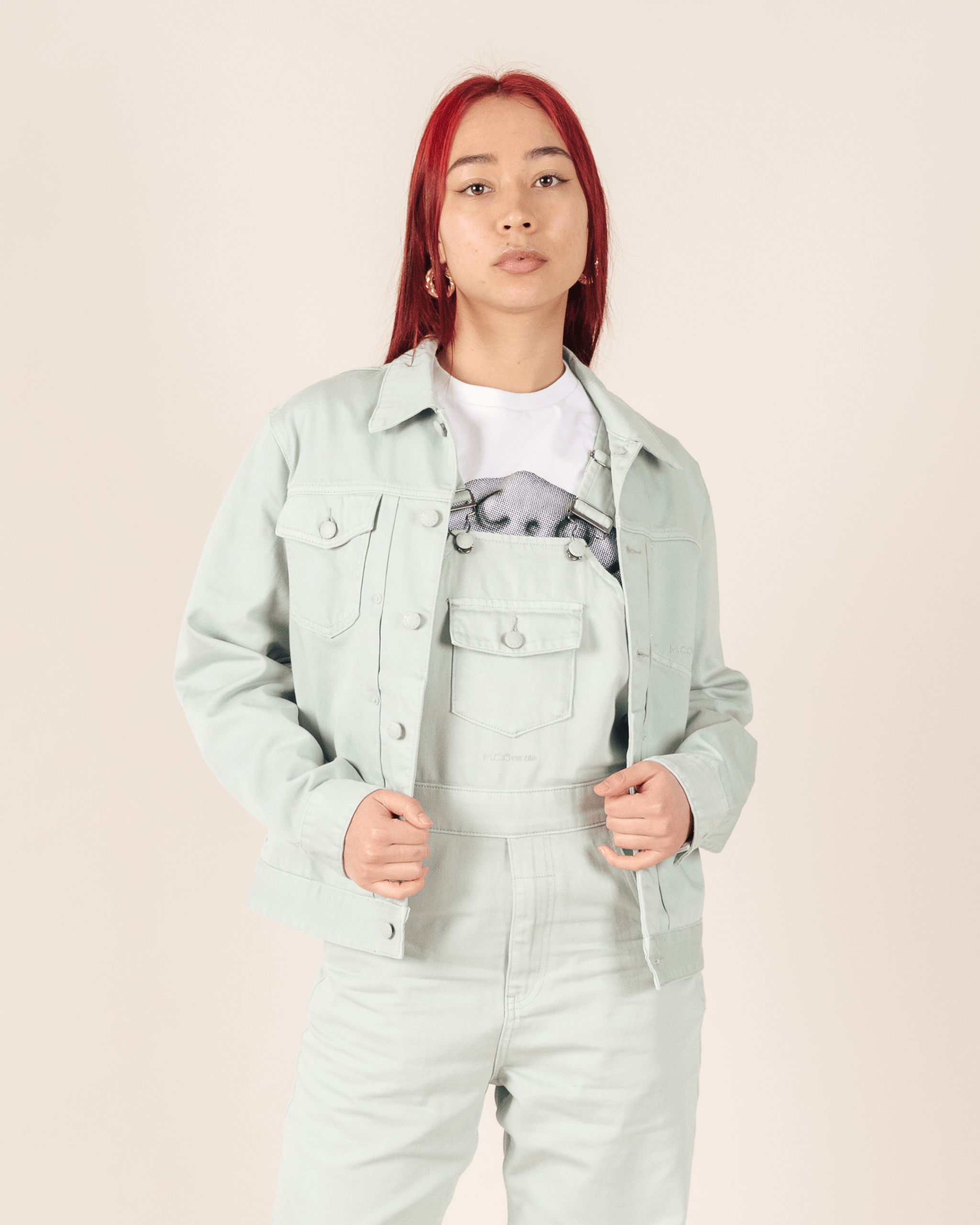 Denim Battle Jacket Mint