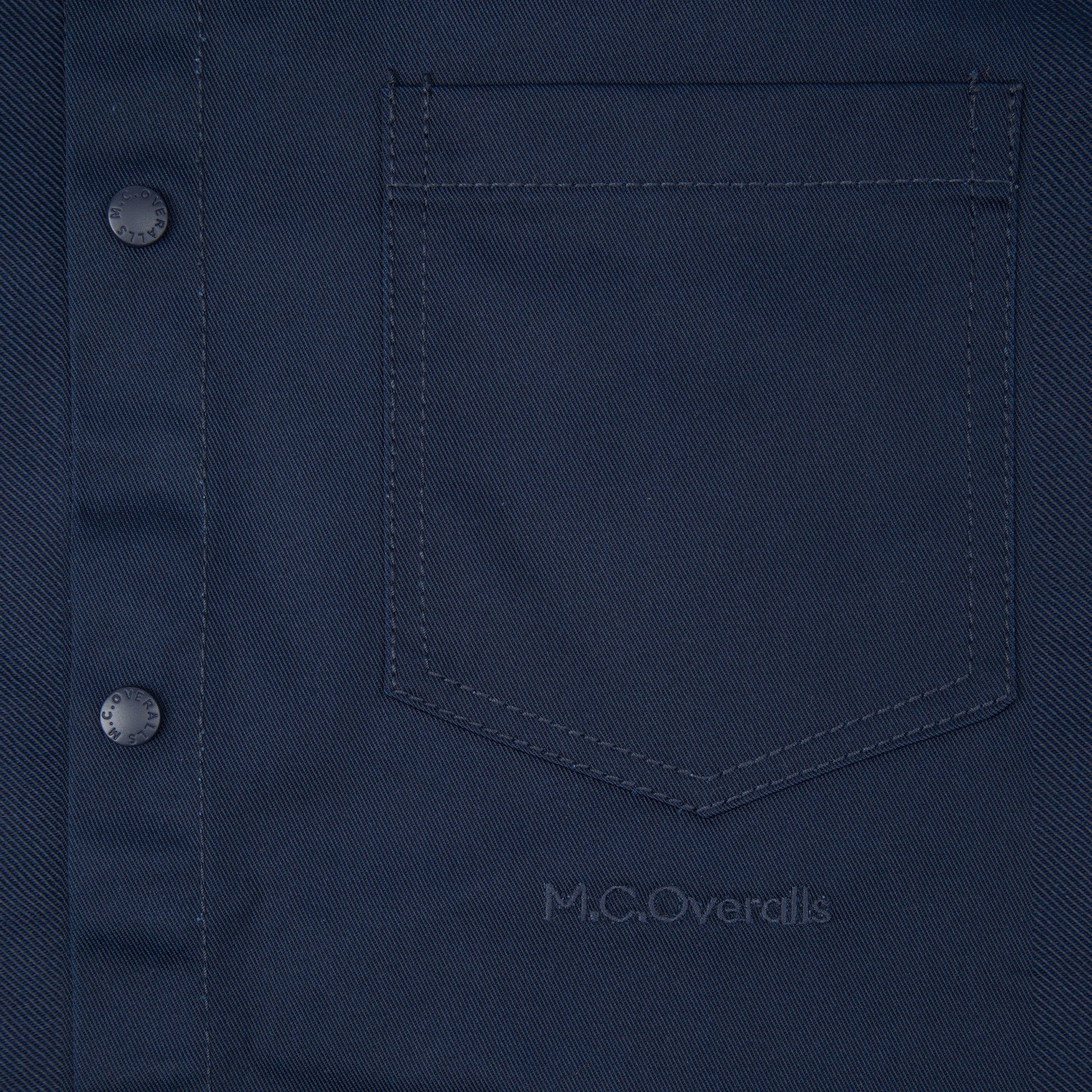 Relaxed Snap Button Shirt Navy