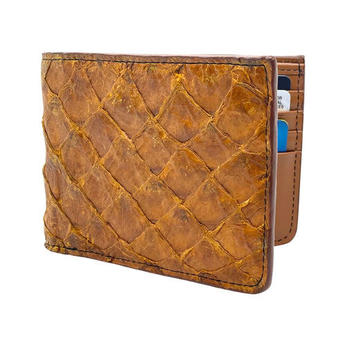 Genuine Mahi-mahi Fish Leather Small Zip Wallet