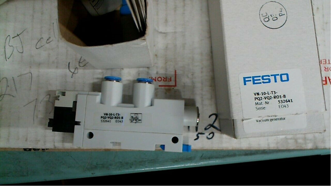 Festo VN-10-L-T3-PQ2-VQ2-R01-B Vacuum Generators free shipping