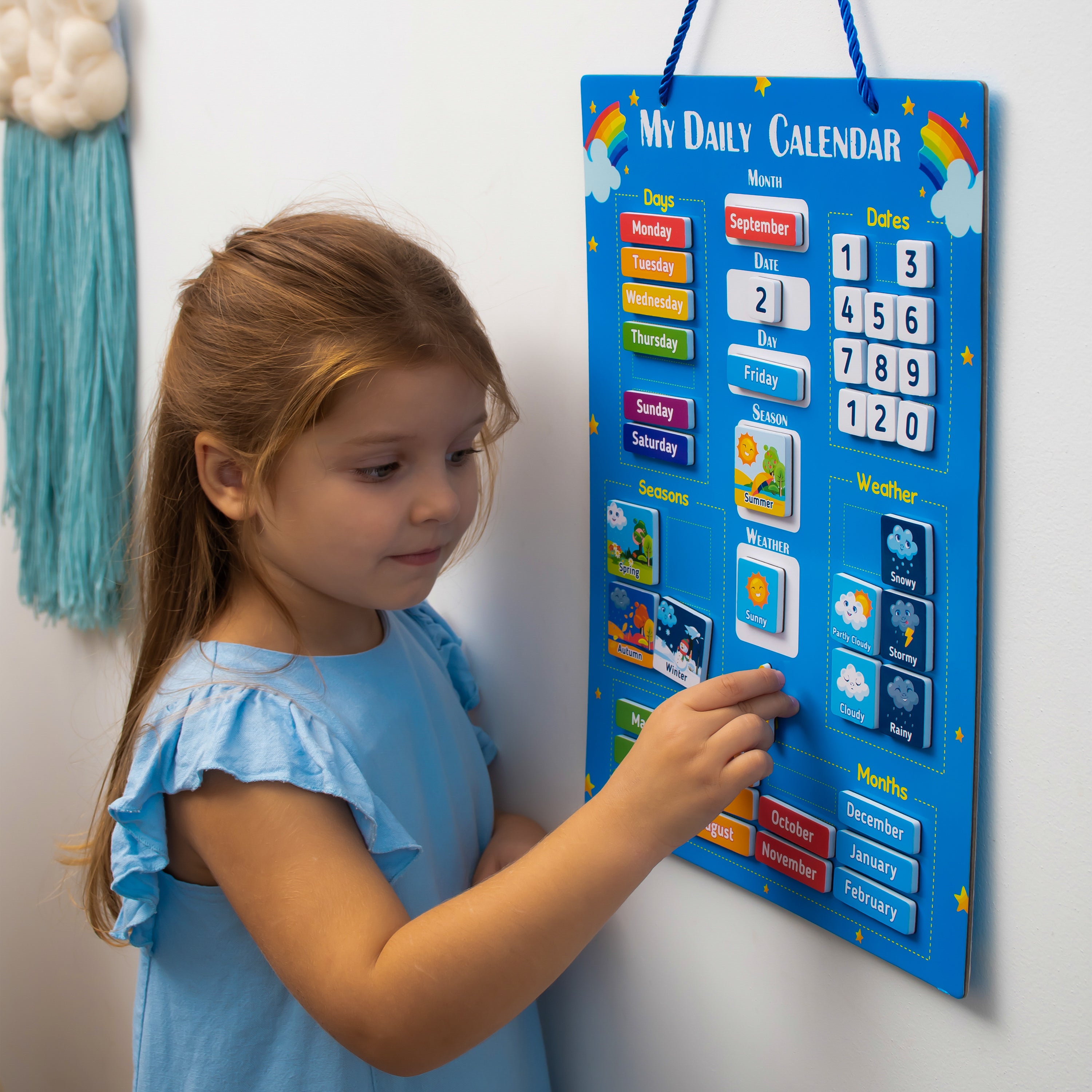 Daily Magnetic Calendar for Kids - Preschool Calendar | Simply Magic