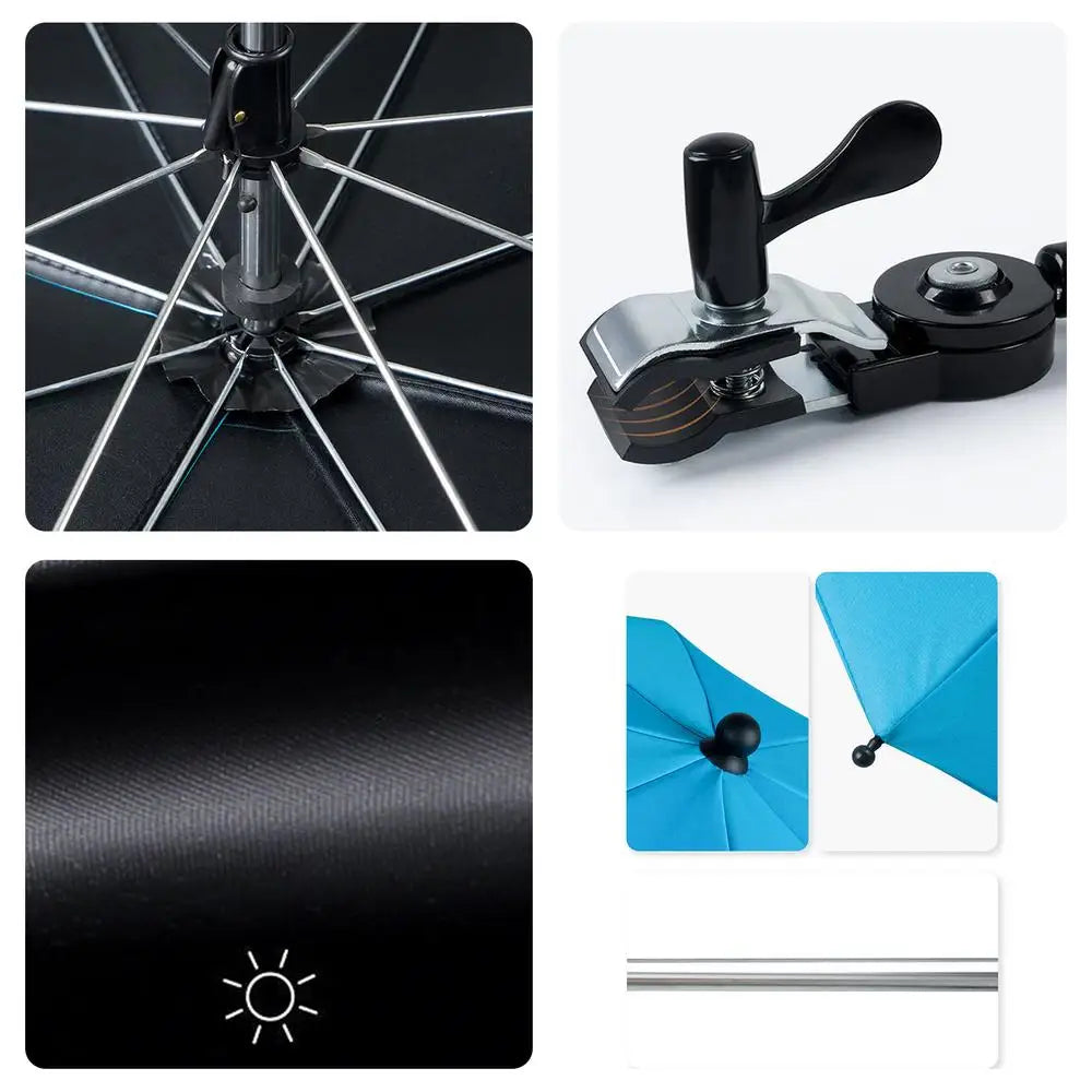 UV Protection Baby Stroller Umbrella With Clamp