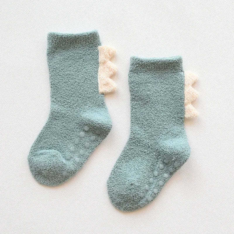 Warm Baby Dinosaur Socks