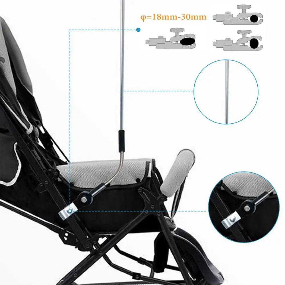 UV Protection Baby Stroller Umbrella With Clamp