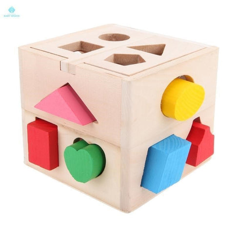 Wooden Box Shape Puzzle