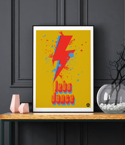 Davie Bowie 'Let's Dance' print - Biggerthanprints.co.uk